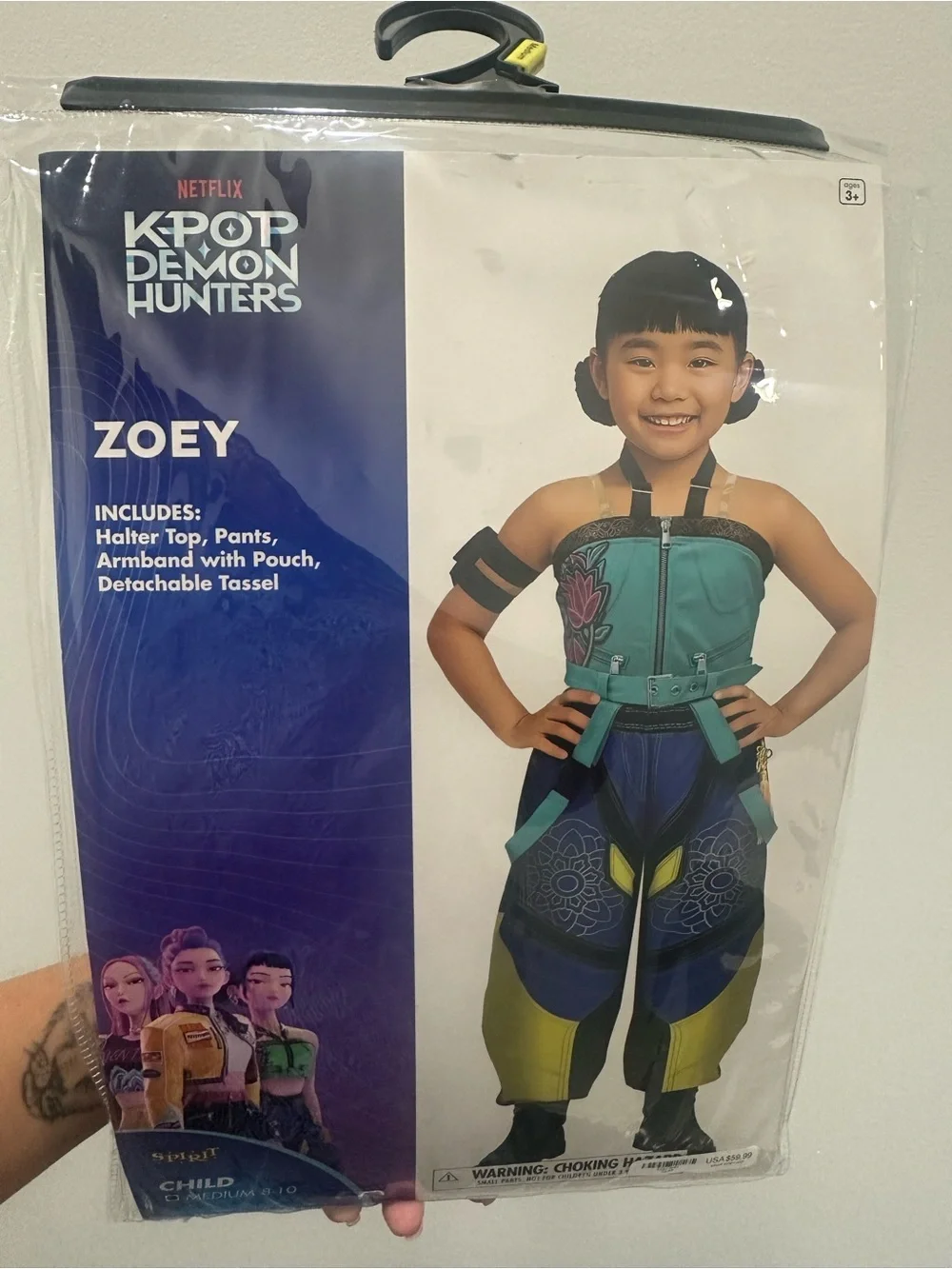 Zoey demon hunters costume size M 8-10
